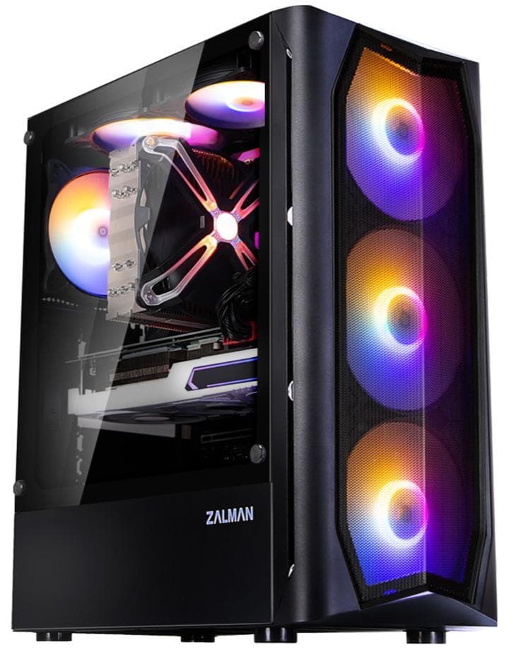 Корпус Zalman N4 Rev.1 Tempered Glass без БЖ Black (N4REV.1)