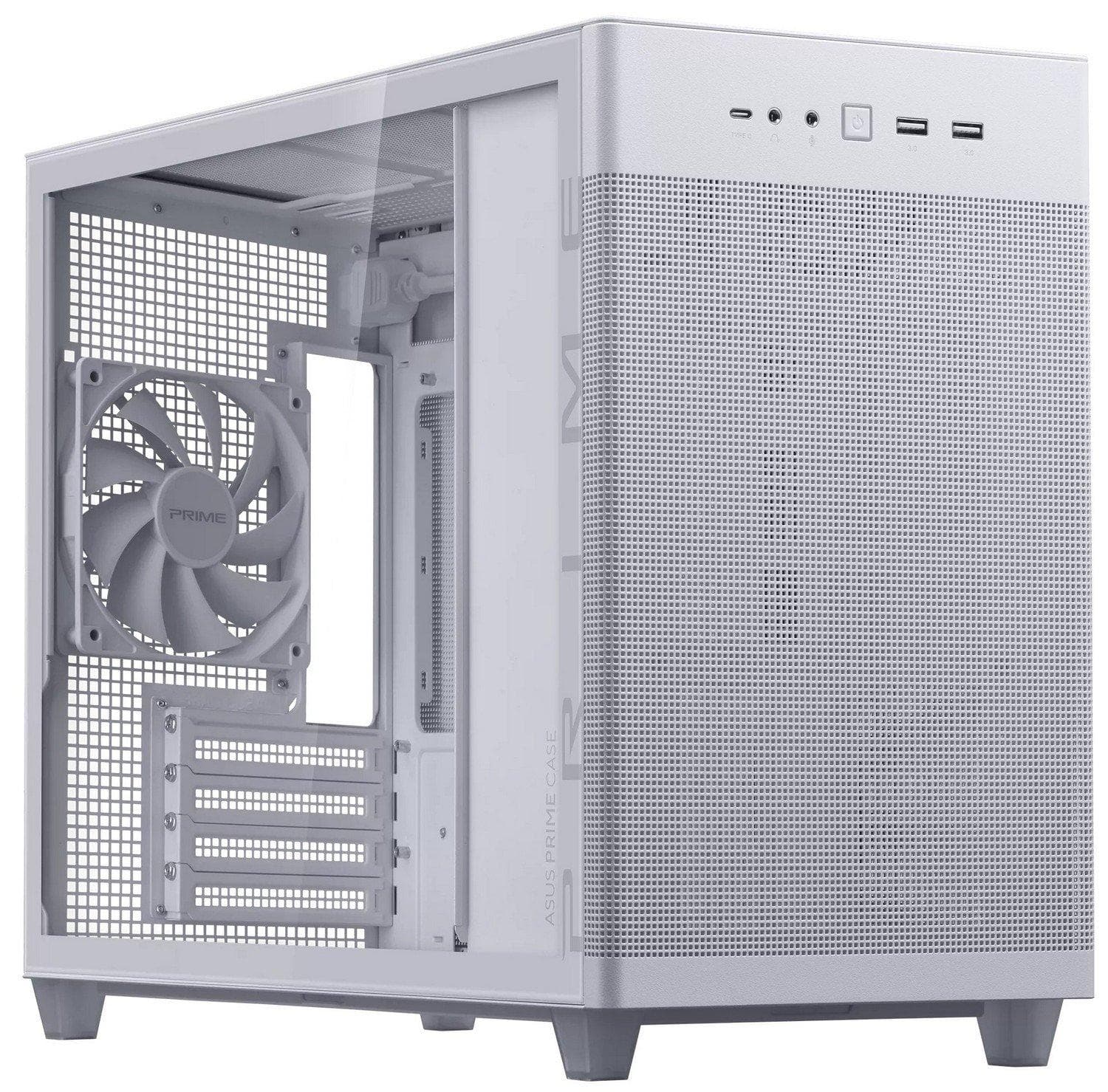 Корпус ASUS Prime AP201 Tempered Glass White (90DC00G3-B39010)