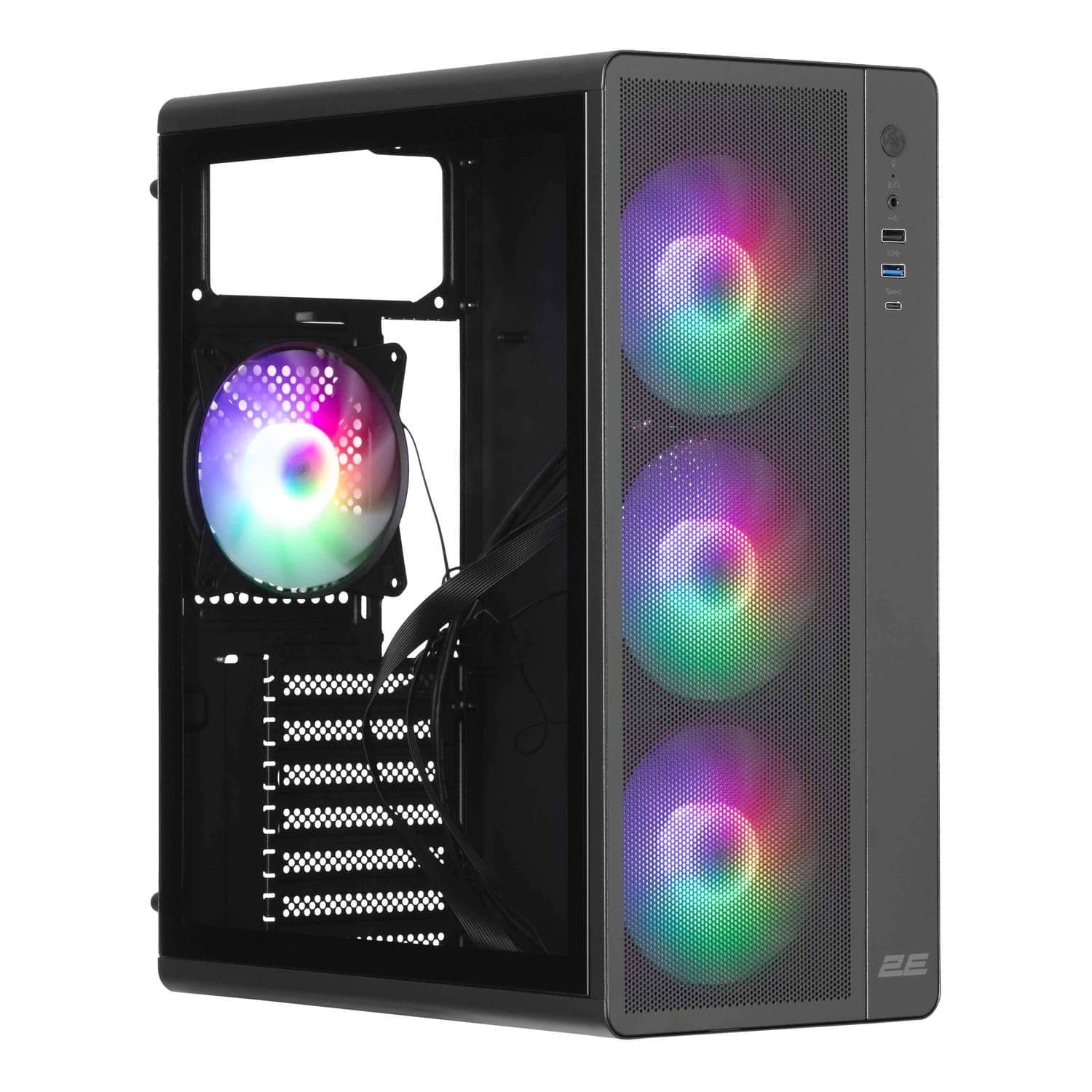 Корпус 2E GAMING Credo Plus V510B ARGB без БП (2E-V510B) Black
