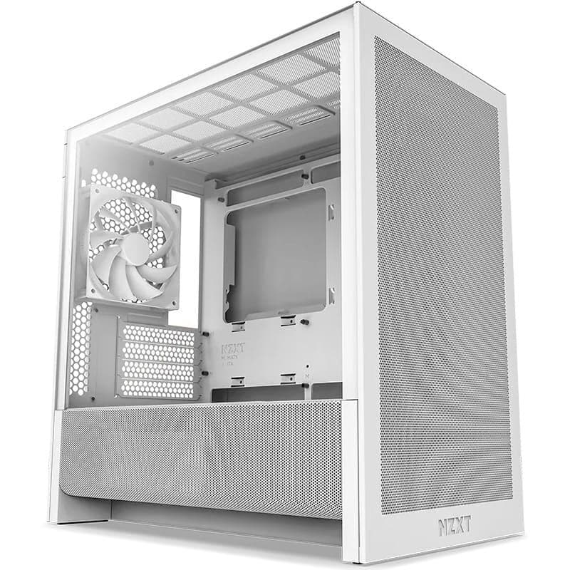 Корпус NZXT H3 Flow Tempered Glass без БП (CC-H31FW-01) White