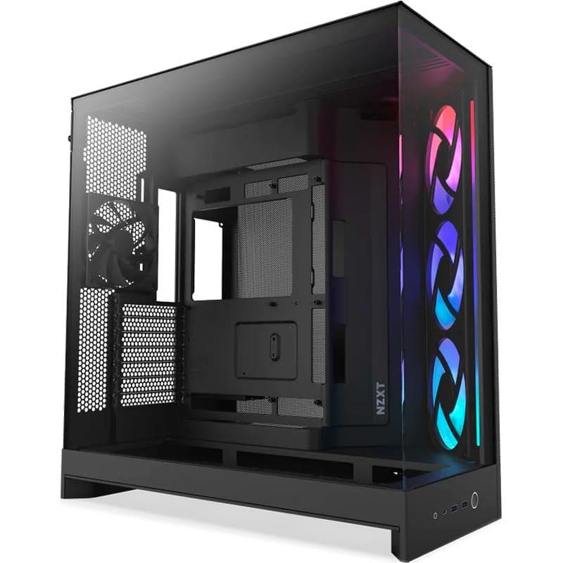 Корпус NZXT H9 Flow RGB Tempered Glass без БП (CM-H92FB-R1) Black