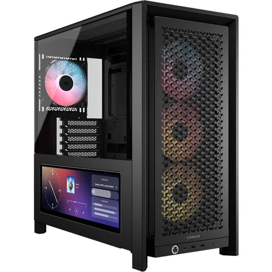 Корпус Corsair FRAME 4000D LCD RS ARGB Tempered Glass без БП (CC-9011326-WW) Black