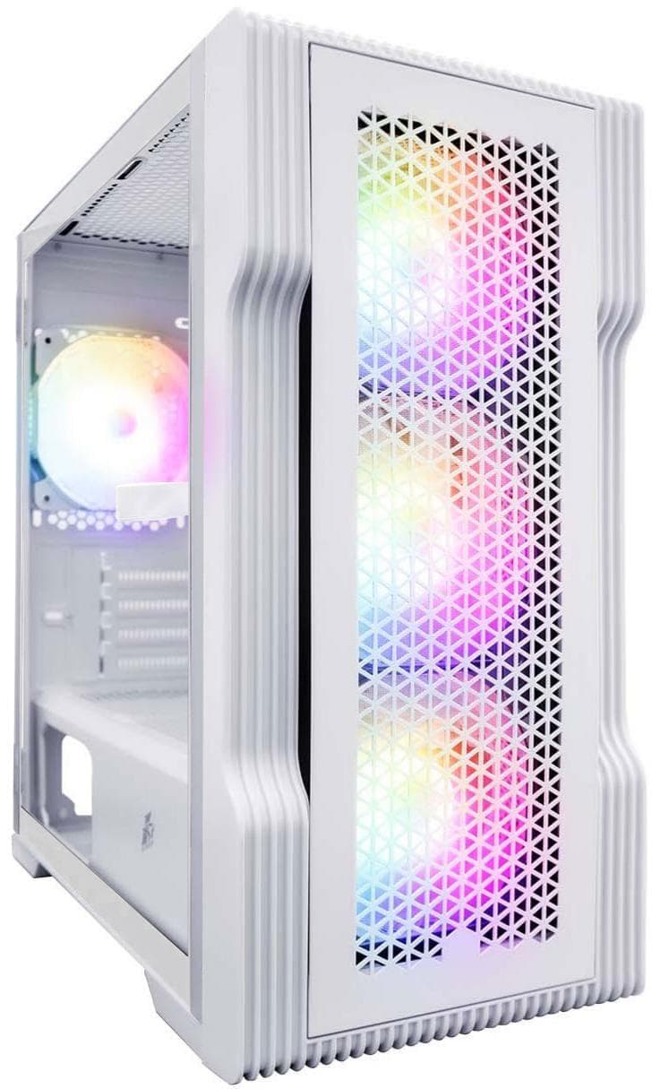Корпус 1stPlayer T3-WH-4F1-W White без БП