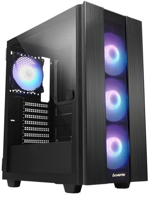Корпус Chieftec HUNTER 2 GS-02B-OP 4x120mm A-RGB, USB-C, ATX, без БЖ, Black