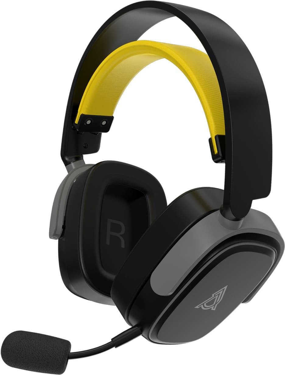 Ігрова гарнітура Ajazz AHM09 MAX Black Gray Yellow (AHM09-MAX-BGY)