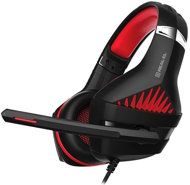Ігрова гарнітура Real-EL GDX-7600 Black-Red