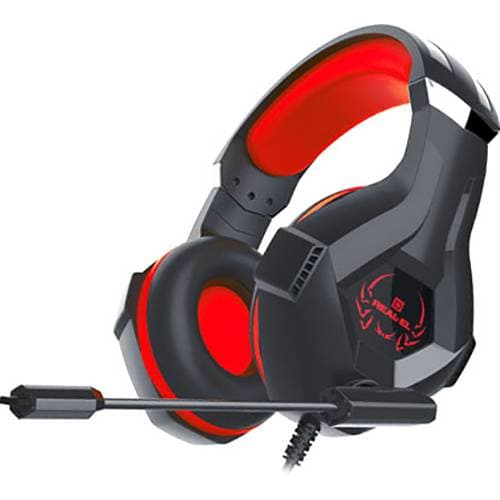 Ігрова гарнітура Real-El GDX-7575 USB Black-Red (EL124100042)