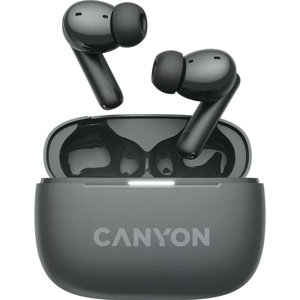 Навушники TWS CANYON headset OnGo TWS-10 ANC+ENC Grey