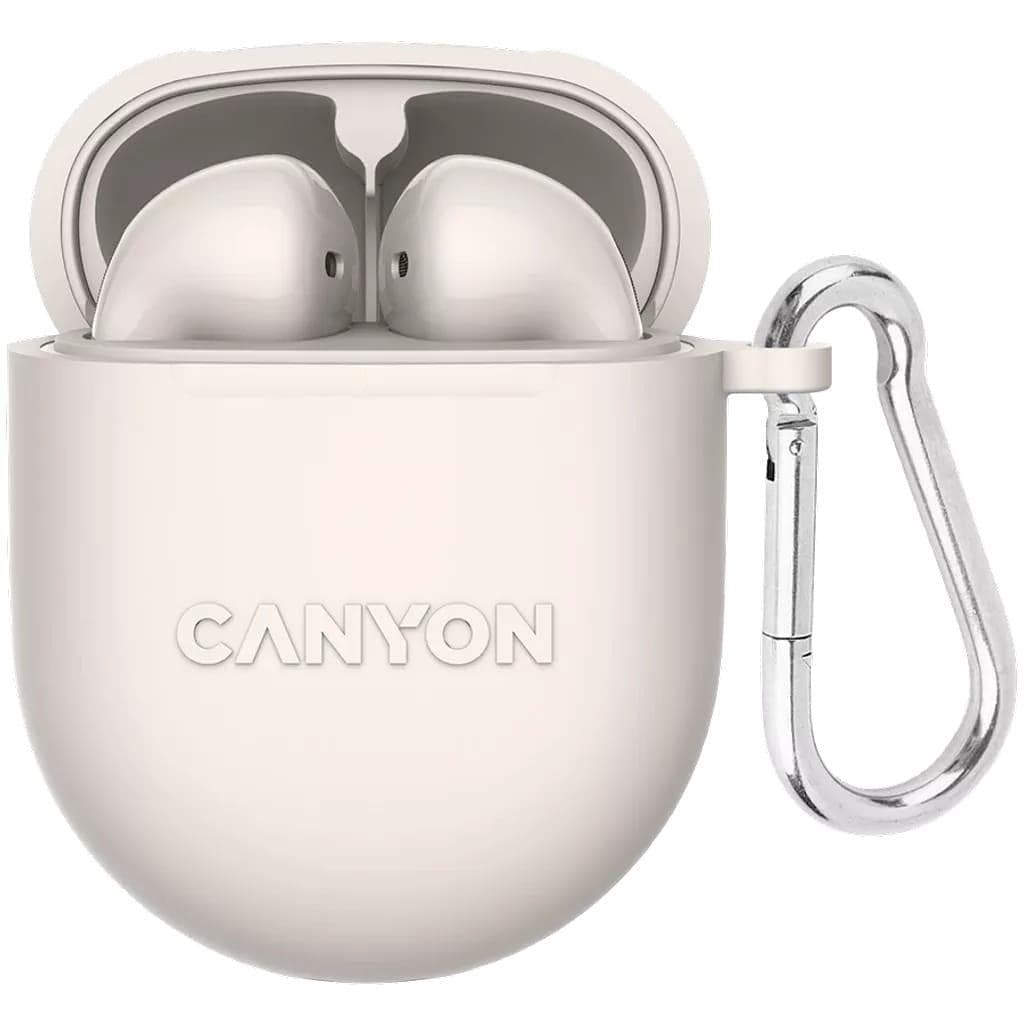 Навушники TWS CANYON headset TWS-6 Beige