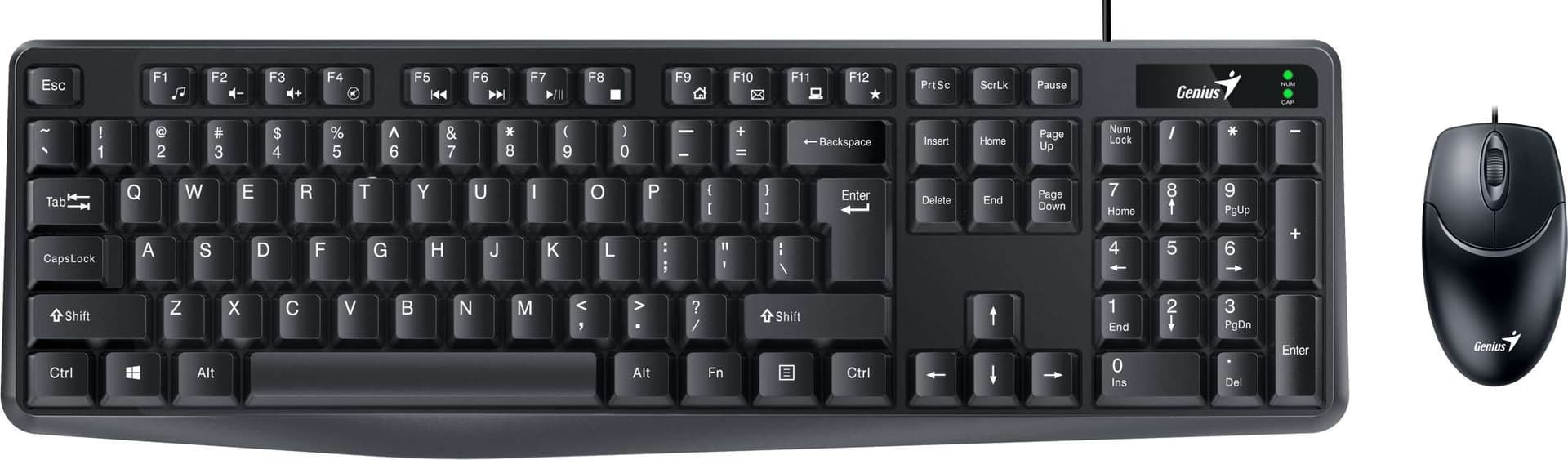 Комплект (Клавіатура та Миша) Genius KM-170 USB Black Ukr