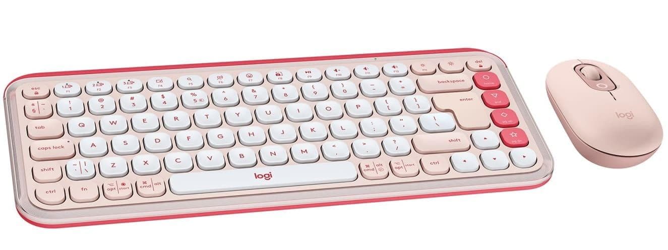 Комплект (Клавіатура та Миша) Logitech Pop Icon Combo (920-013142) Rose