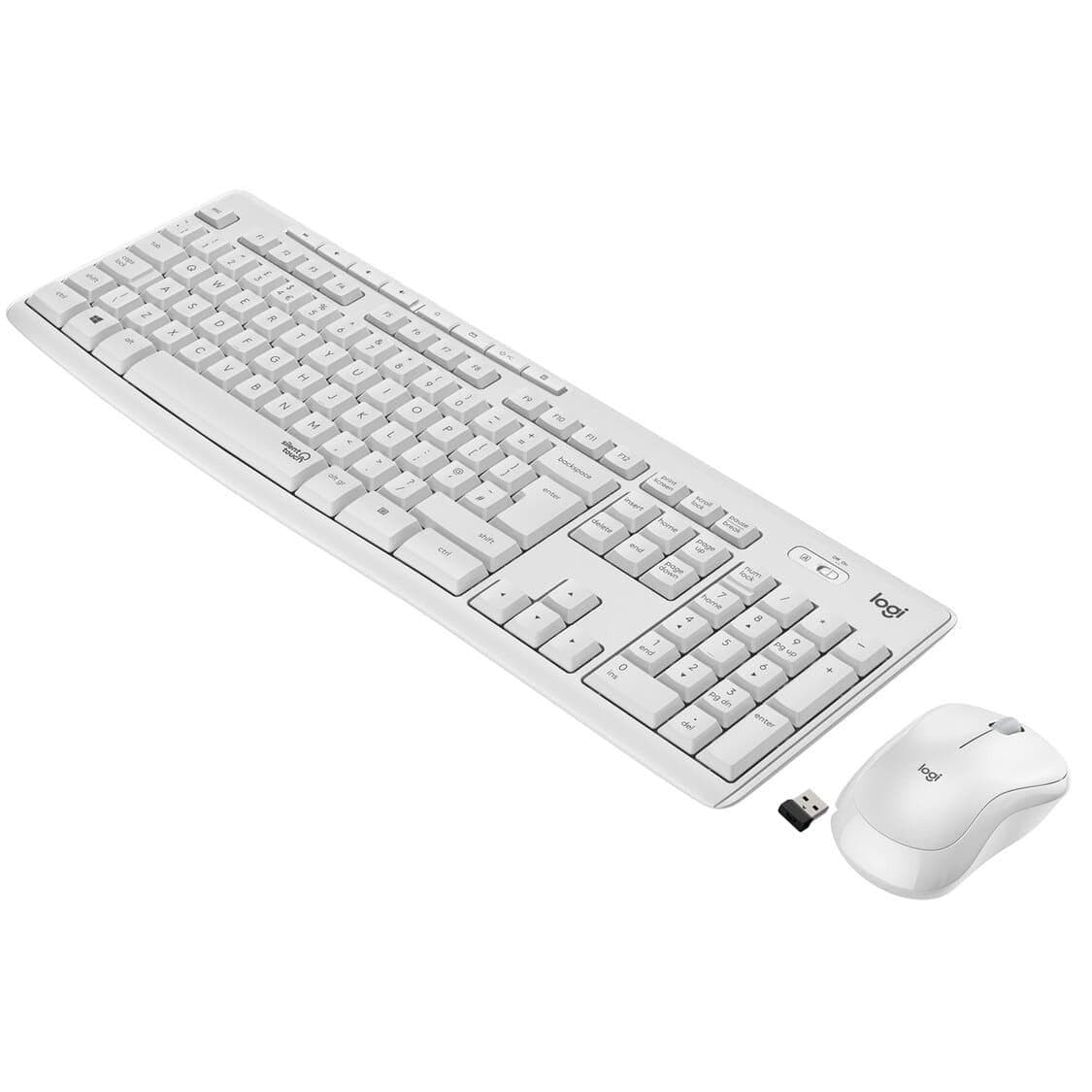 Комплект (Клавіатура та Миша) Logitech MK295 Silent Combo (920-009824) Wireless Off-White