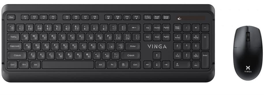 Комплект (Клавіатура та Миша) Vinga KBSW-110 Wireless (KBSW-110) Black