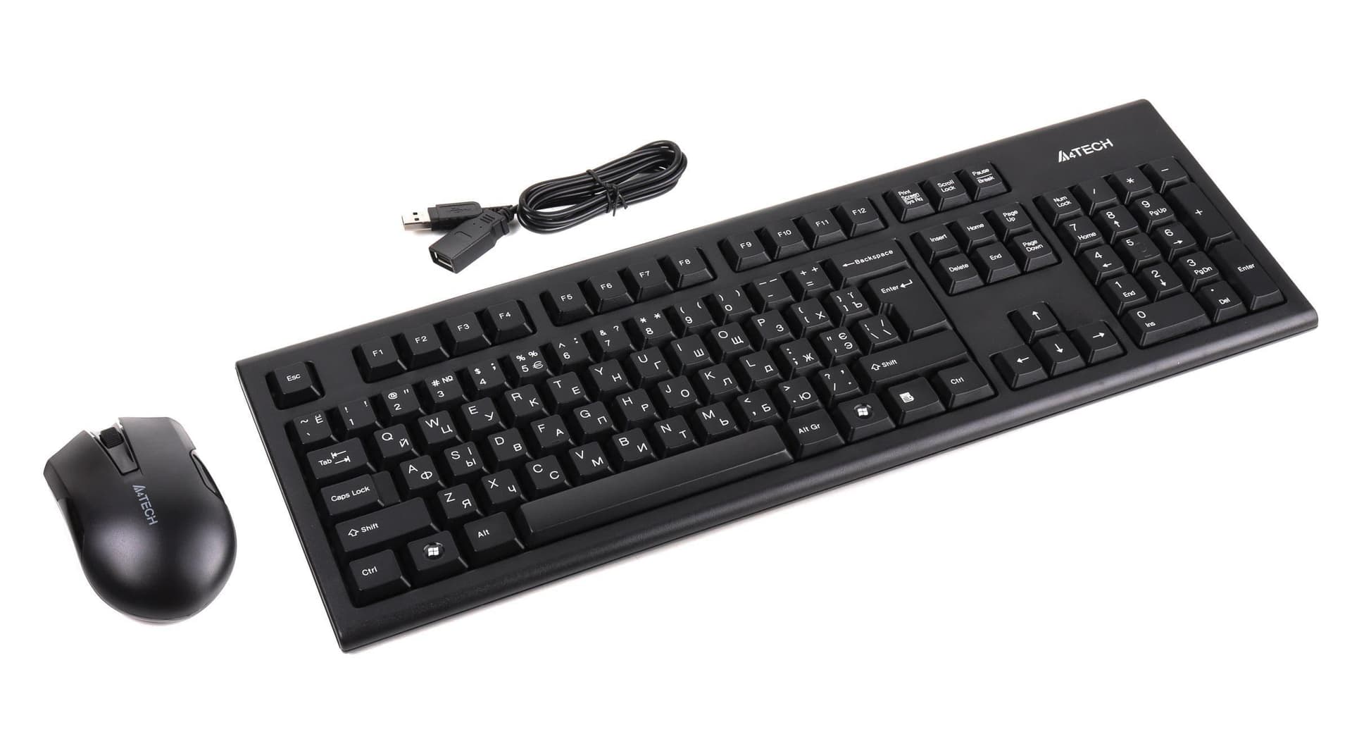 Комплект (Клавіатура та Миша) A4Tech 3000N V-Track Wireless Black