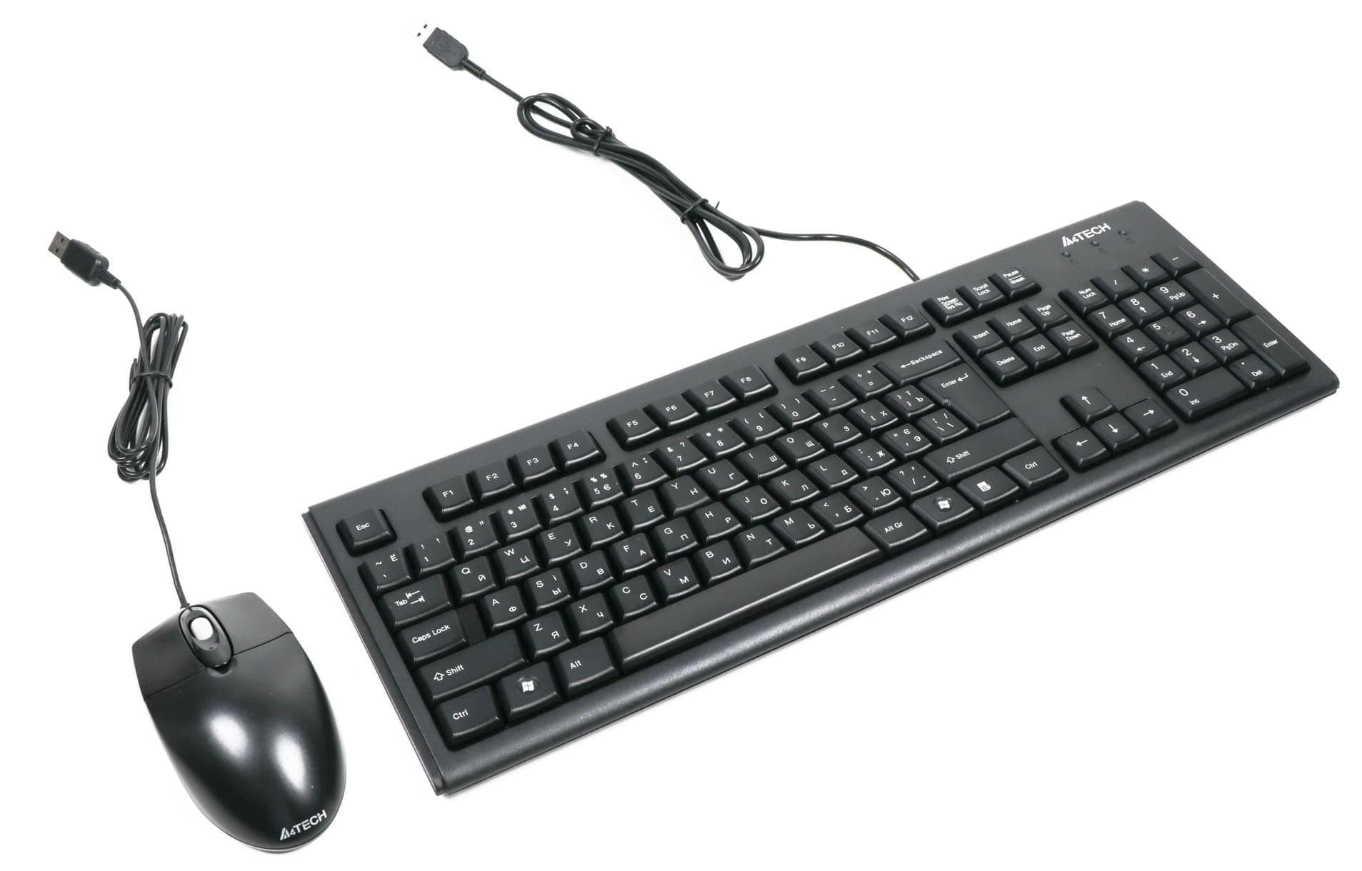 Комплект (Клавіатура та Миша) A4Tech KRS-8372 USB Black