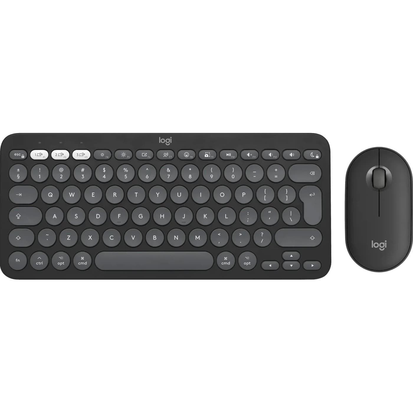 Комплект (Клавіатура та Миша) Logitech Pebble 2 Combo for Mac (920-012244) Wireless Graphite