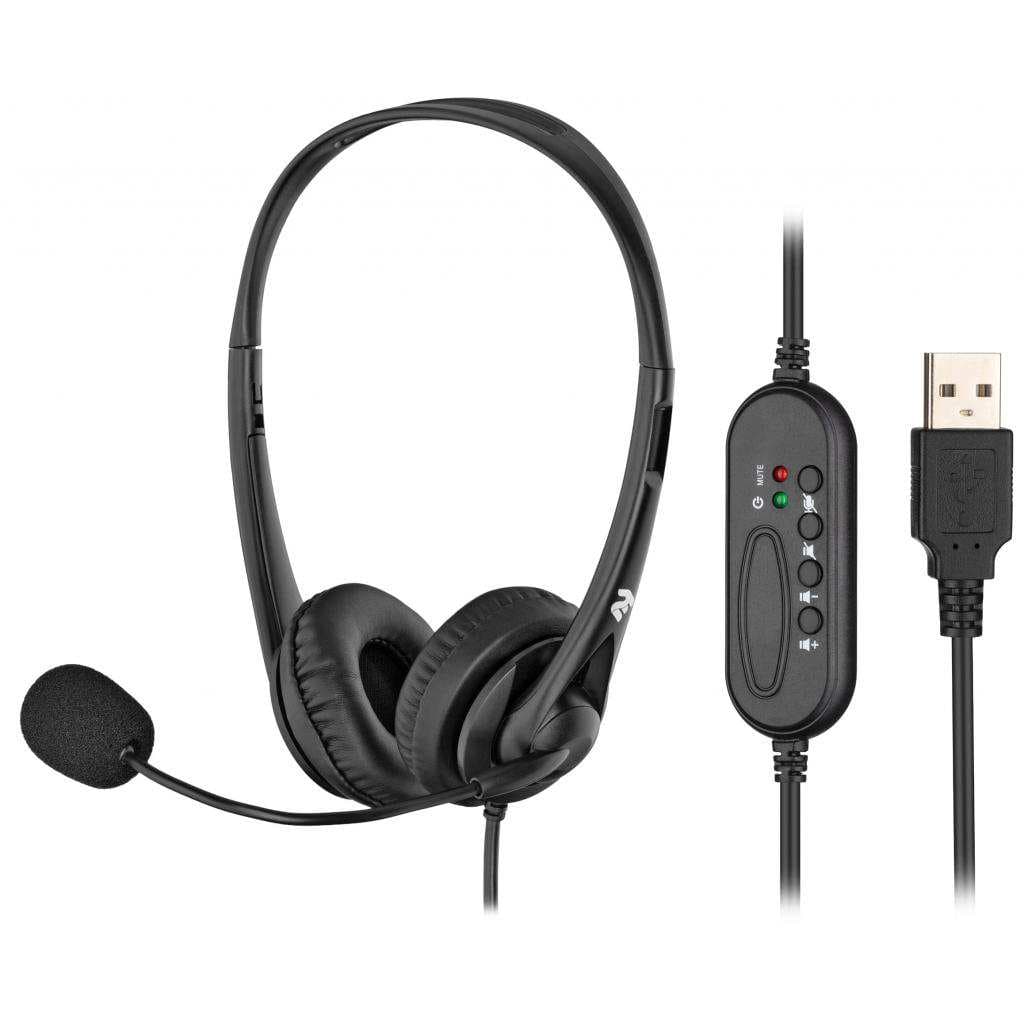 Гарнітура 2E CH11 On-Ear USB (2E-CH11SU) Black