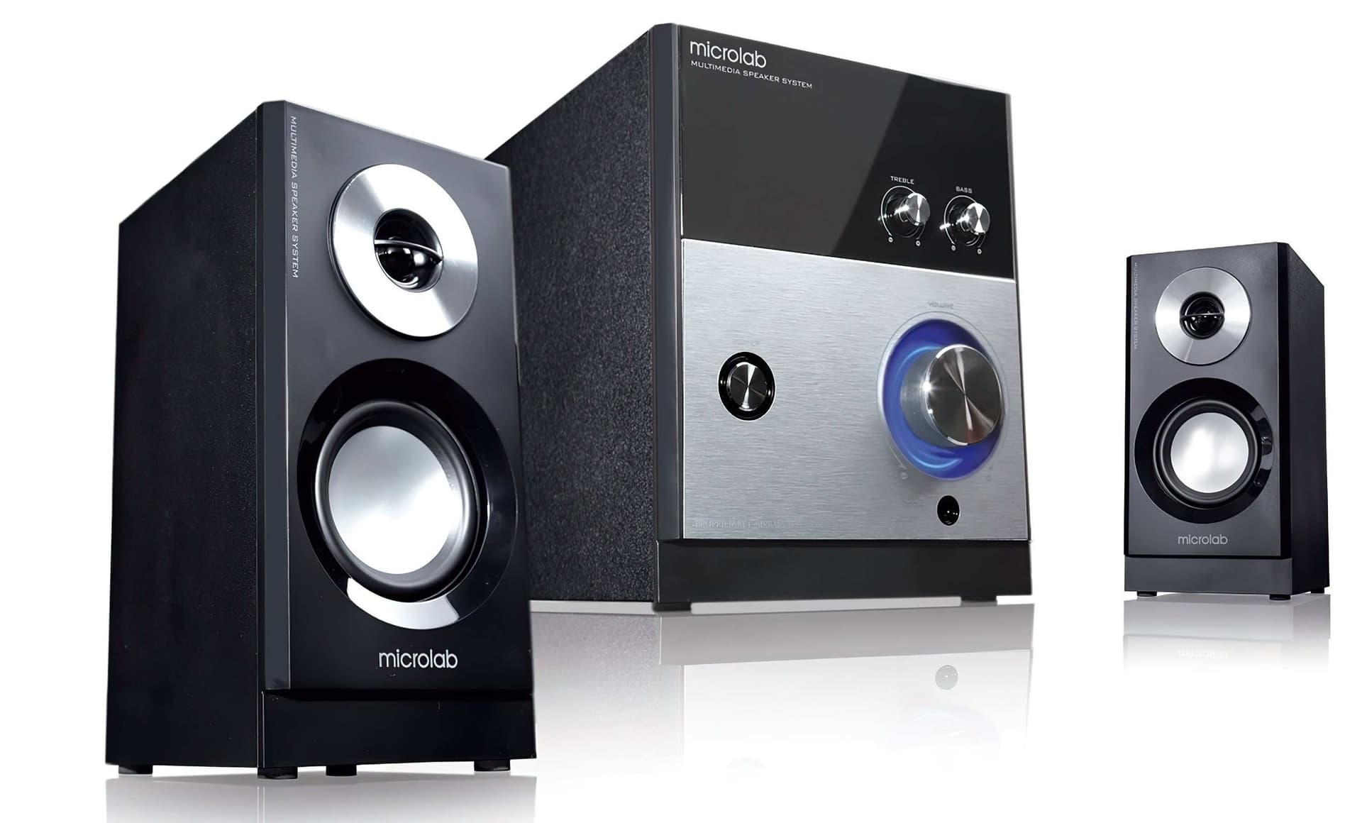 Акустична система 2.1 Microlab M-880 Black-Silver