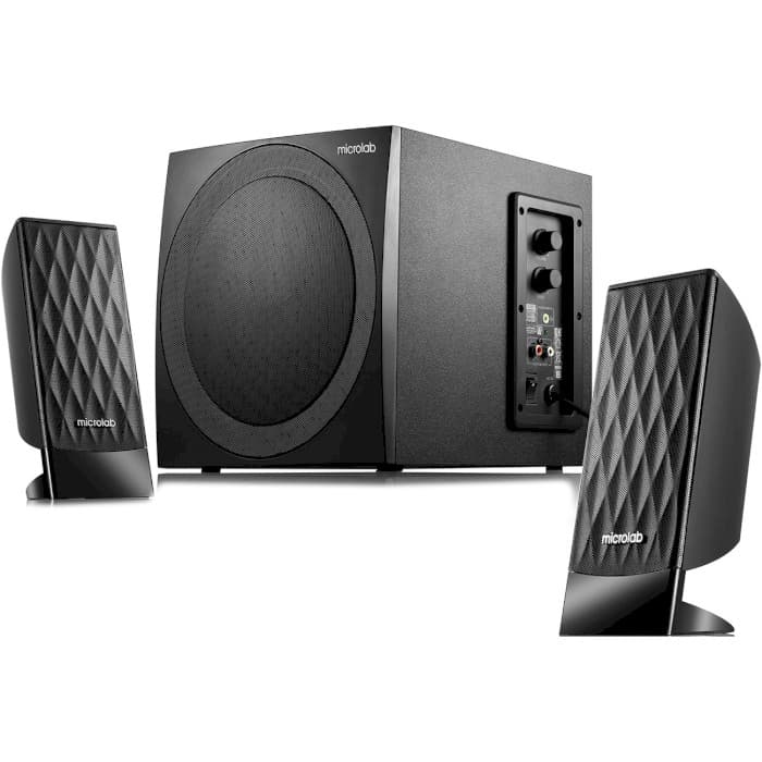Акустична система 2.1 Microlab M-300 Black