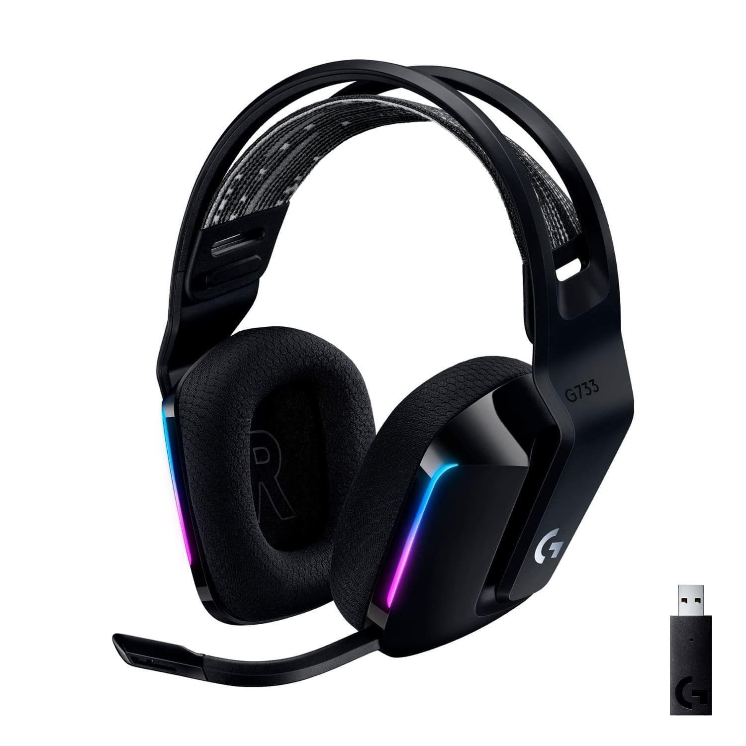 Ігрова гарнітура LOGITECH G733 Lightspeed Wireless (981-000864) RGB Black