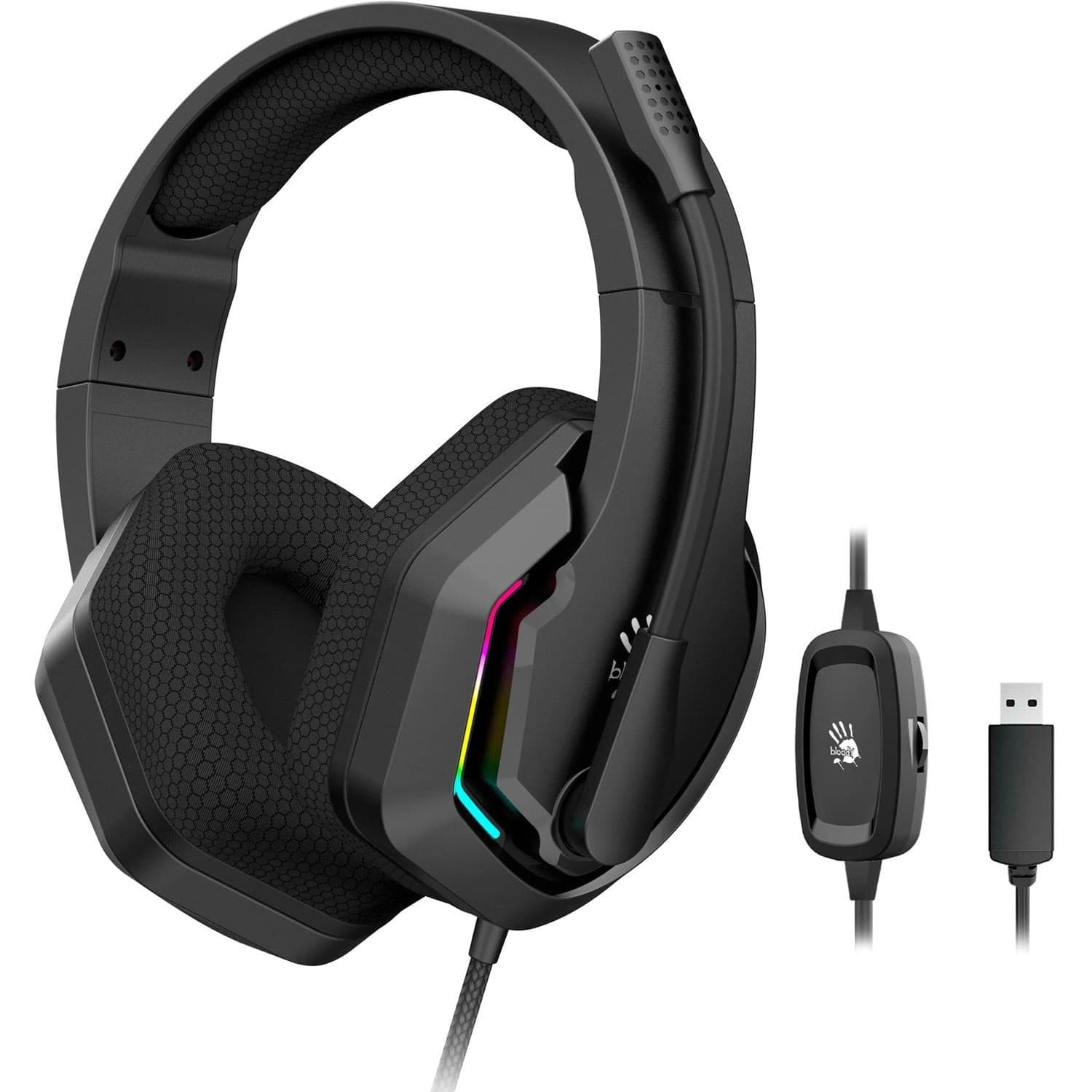 Ігрова гарнітура A4Tech Bloody G260 USB Black