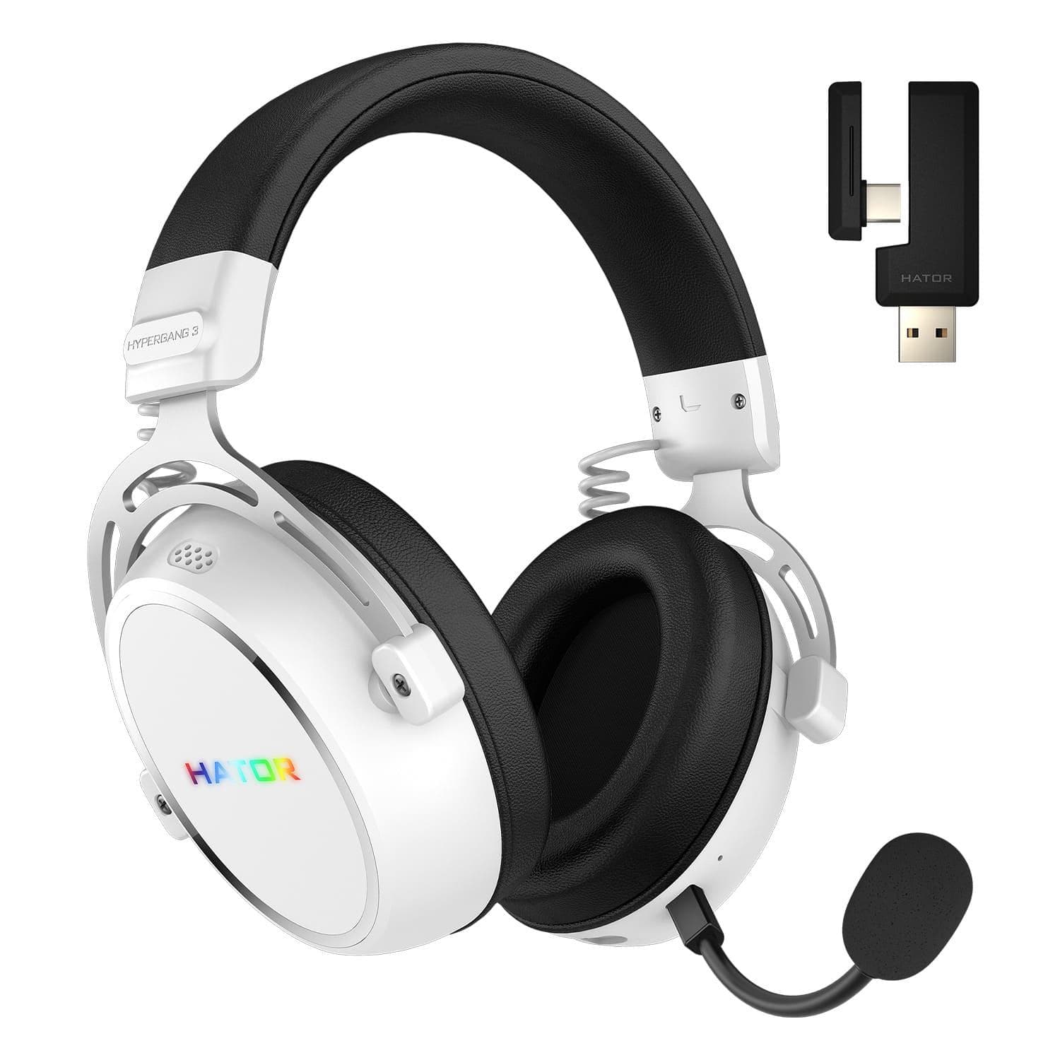 Ігрова гарнітура HATOR Hypergang 3 Hi-Res (ESH56) Wireless White