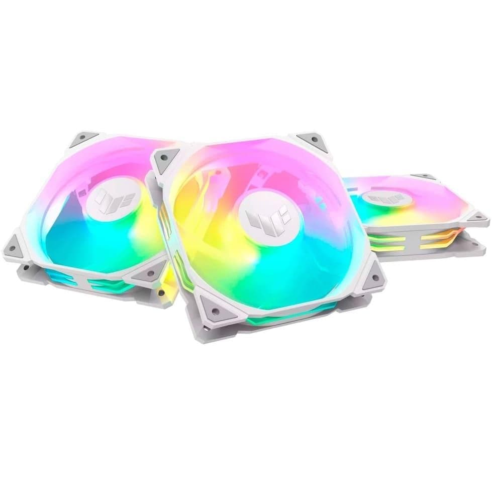 Комплект вентиляторов Asus TUF Gaming 120мм TR120 ARGB Reverse Triple Pack (90DA00D3-B09020) White