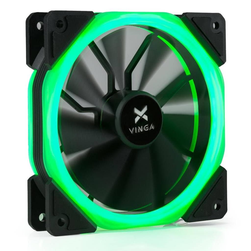 Вентилятор Vinga LED fan-01 green