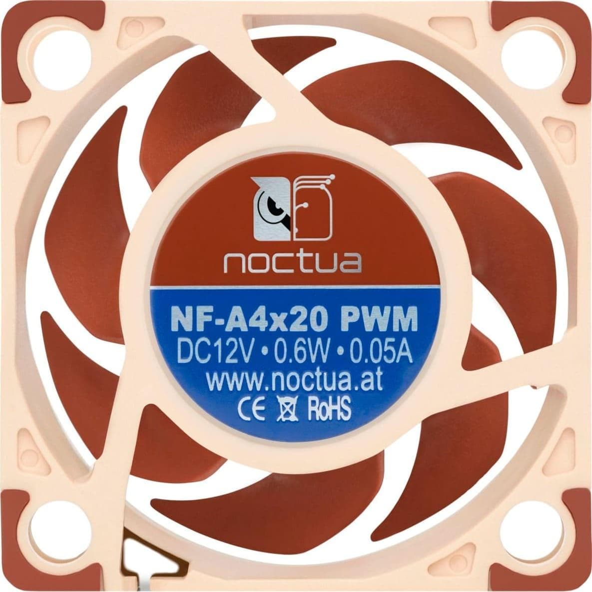 Вентилятор Noctua 40x40x20mm бежевий/коричневий (NF-A4x20 PWM)