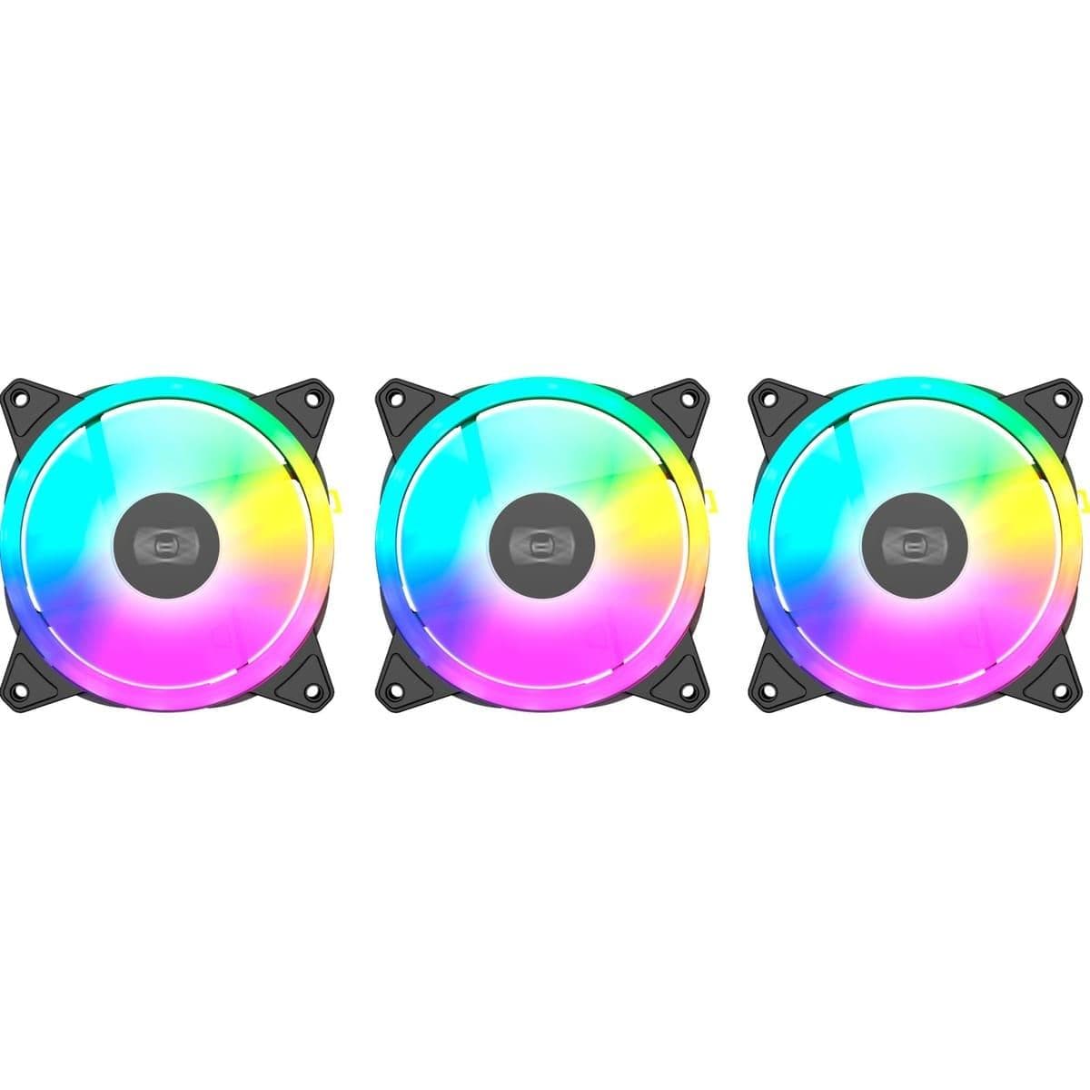 Комплект вентиляторов PCCooler F3 T120 ARGB BK 3-Pack