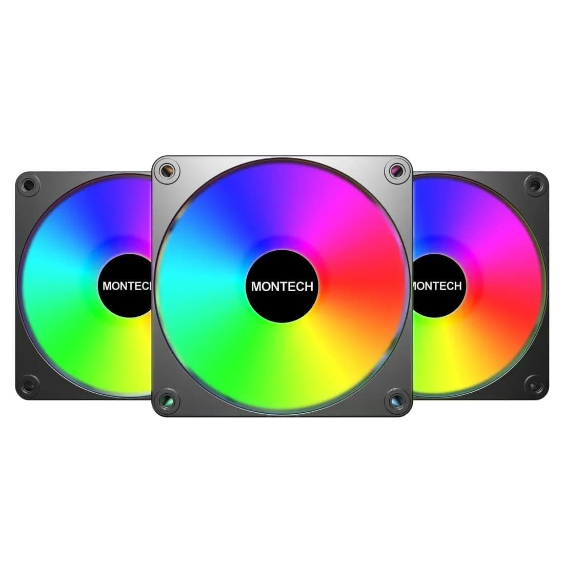 Комплект вентиляторів MONTECH GF120R V2 120MM ARGB PWM 3 Pack (B)