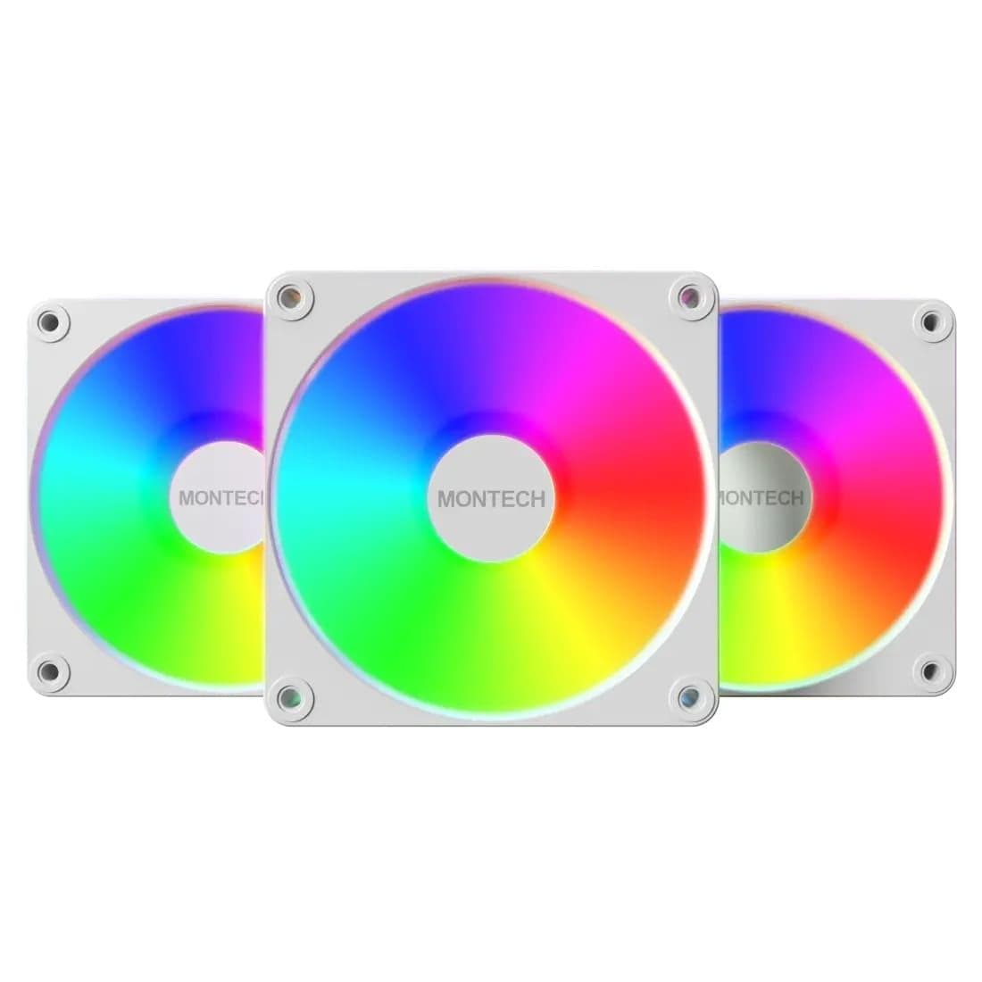 Комплект вентиляторів MONTECH GF120R V2 120MM ARGB PWM 3 Pack (W)