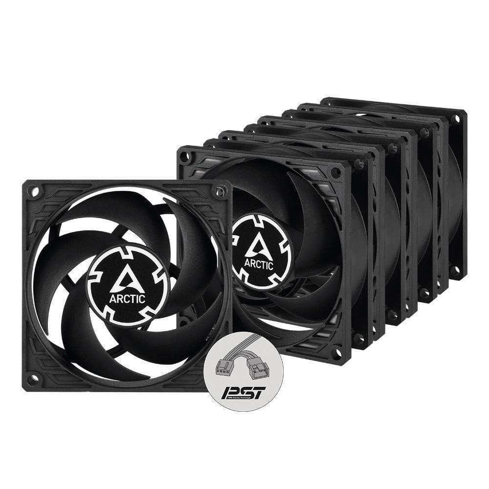Комплект вентиляторов Arctic P8 PWM PST (5-Fan Pack) (ACFAN00154A) Black