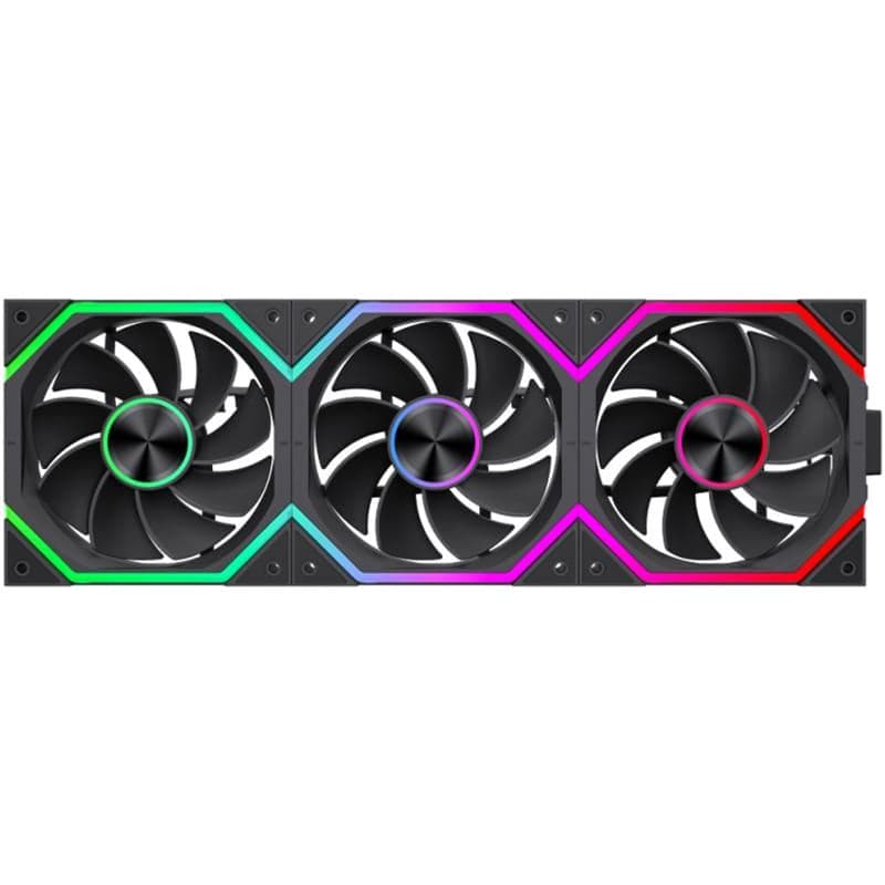 Комплект вентиляторов GameMax FN12A-N2 WL-R AURA Revers 3*120мм PWM