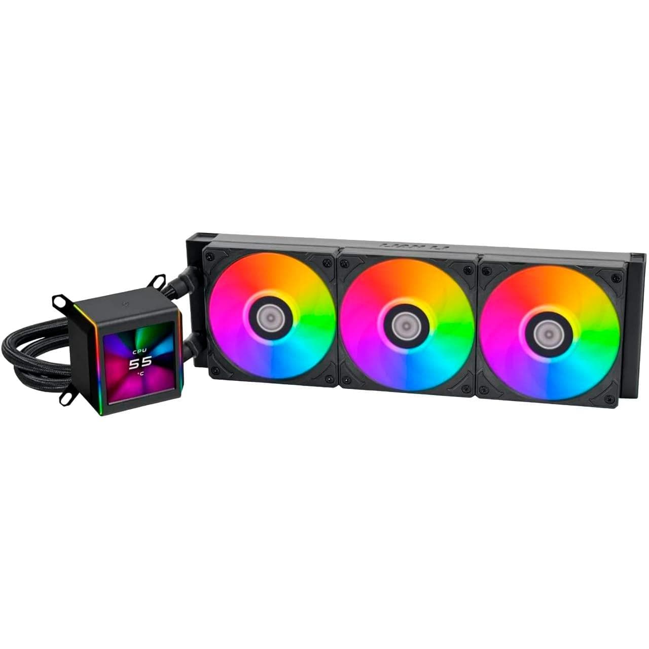 СВО LIAN LI Galahad II LCD, 360 Black (G89.GA2ALCD36B.00)