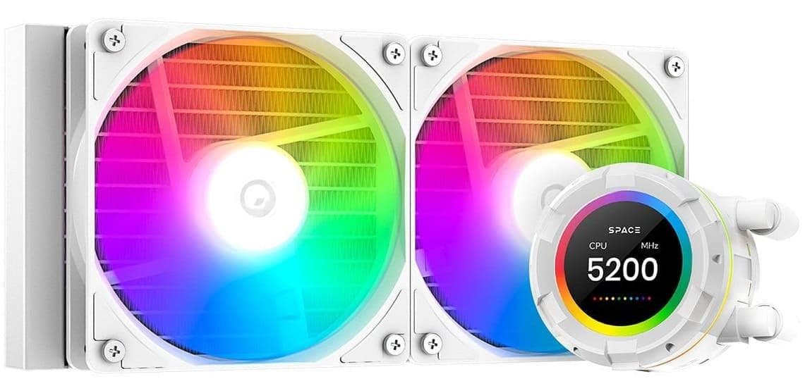 СВО ID-Cooling Space LCD SL240 XE White