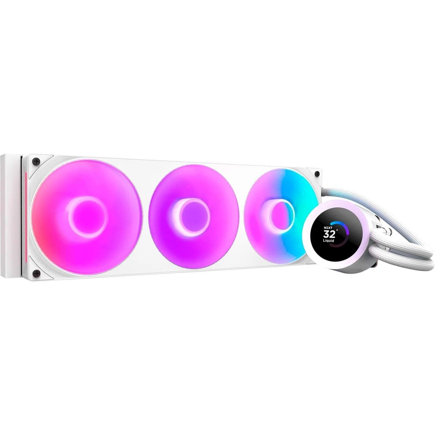 СВО NZXT Kraken Plus RGB V2 360mm (RL-KR360-W2) White