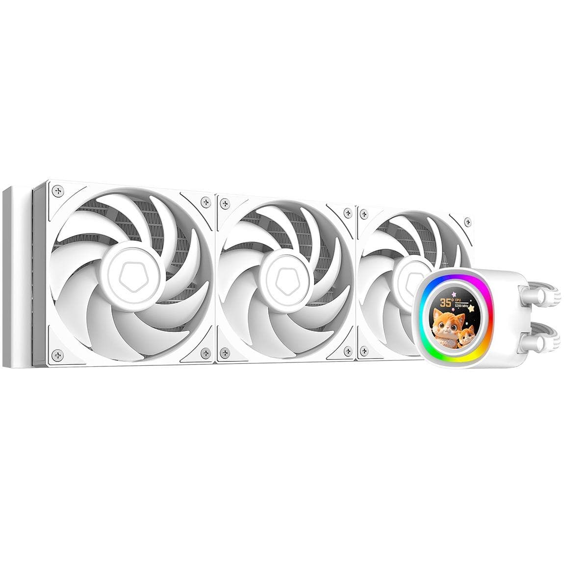 СВО ID-Cooling FX360 LCD PE White